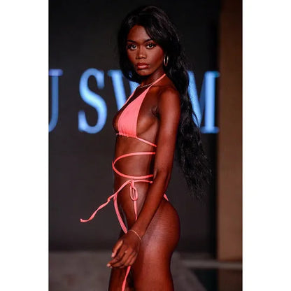 Lustmia Megan Bikini Bottoms - Orange – modern flattering women’s swimwear