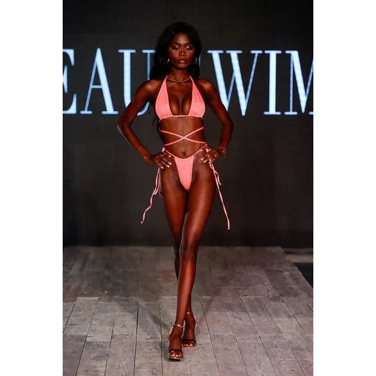 Lustmia Megan Bikini Top - Orange – modern flattering women’s swimwear