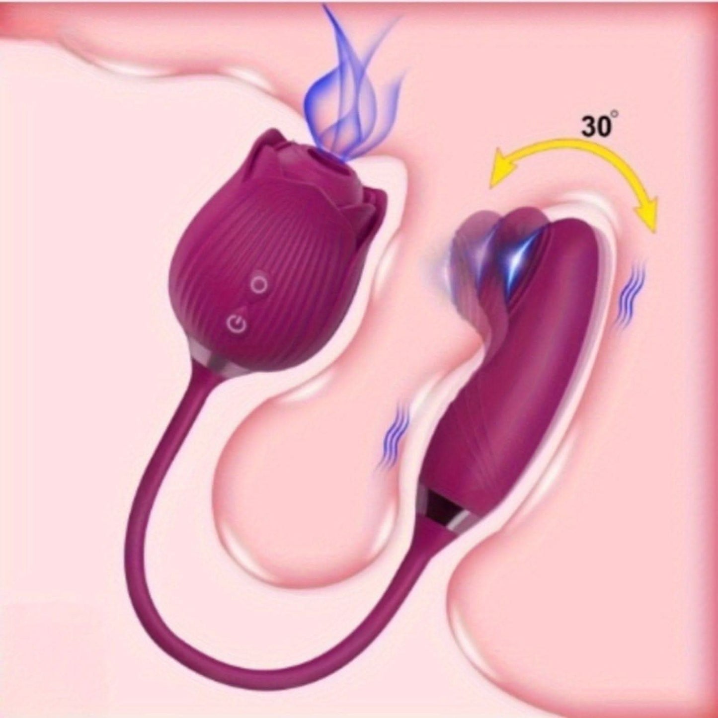 Rose Vibrator Vibrating Stimulator - LustMia