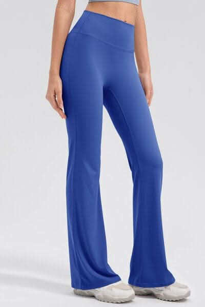 High Waist Straight Active Pants - LustMia