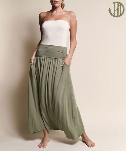 BAMBOO YOGA MAXI SKIRT - LustMia