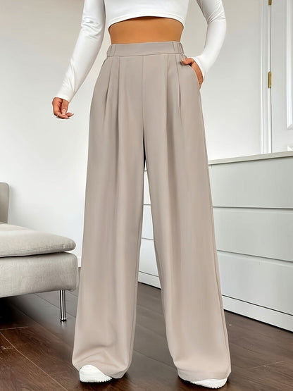 Chic High Waist Wide Leg Pants SpringSummer Essential - LustMia