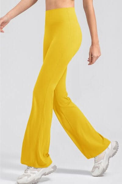 High Waist Straight Active Pants - LustMia