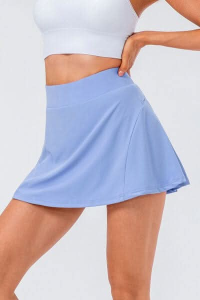 High Waist Pleated Active Skirt - LustMia