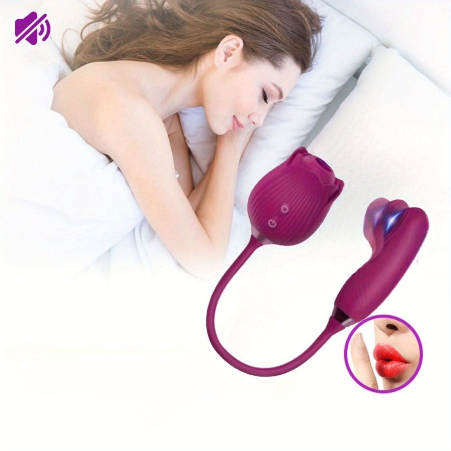 Rose Vibrator Vibrating Stimulator - LustMia