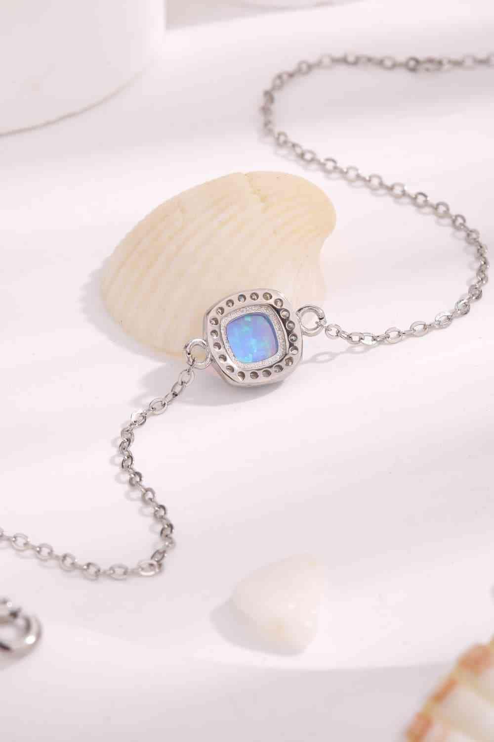 Opal Platinum - Plated Bracelet - LustMia