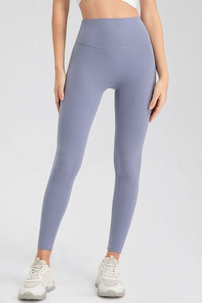 High Waist Skinny Active Pants - LustMia