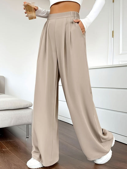 Chic High Waist Wide Leg Pants SpringSummer Essential - LustMia