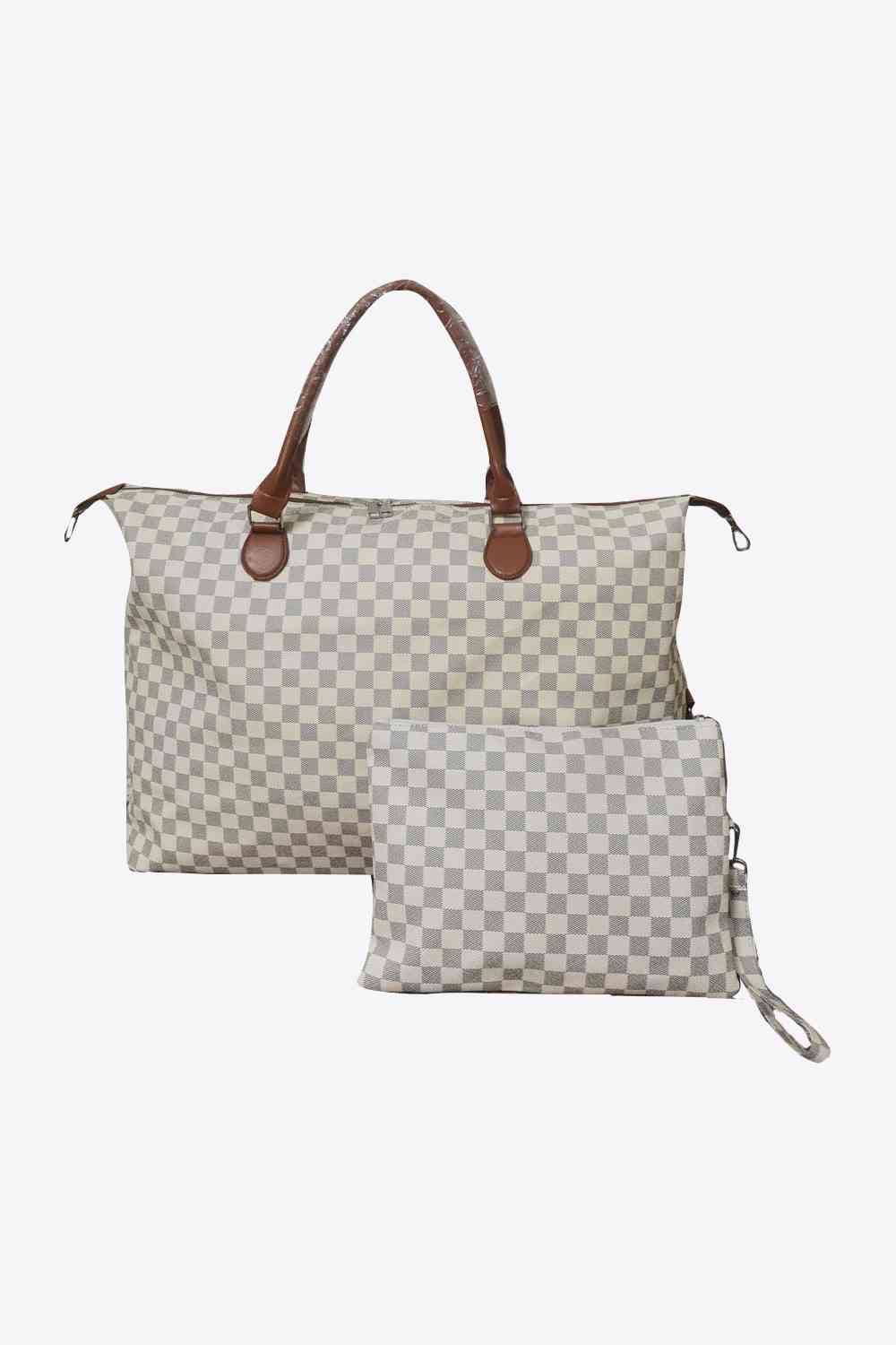 Checkered Two - Piece Bag Set - LustMia