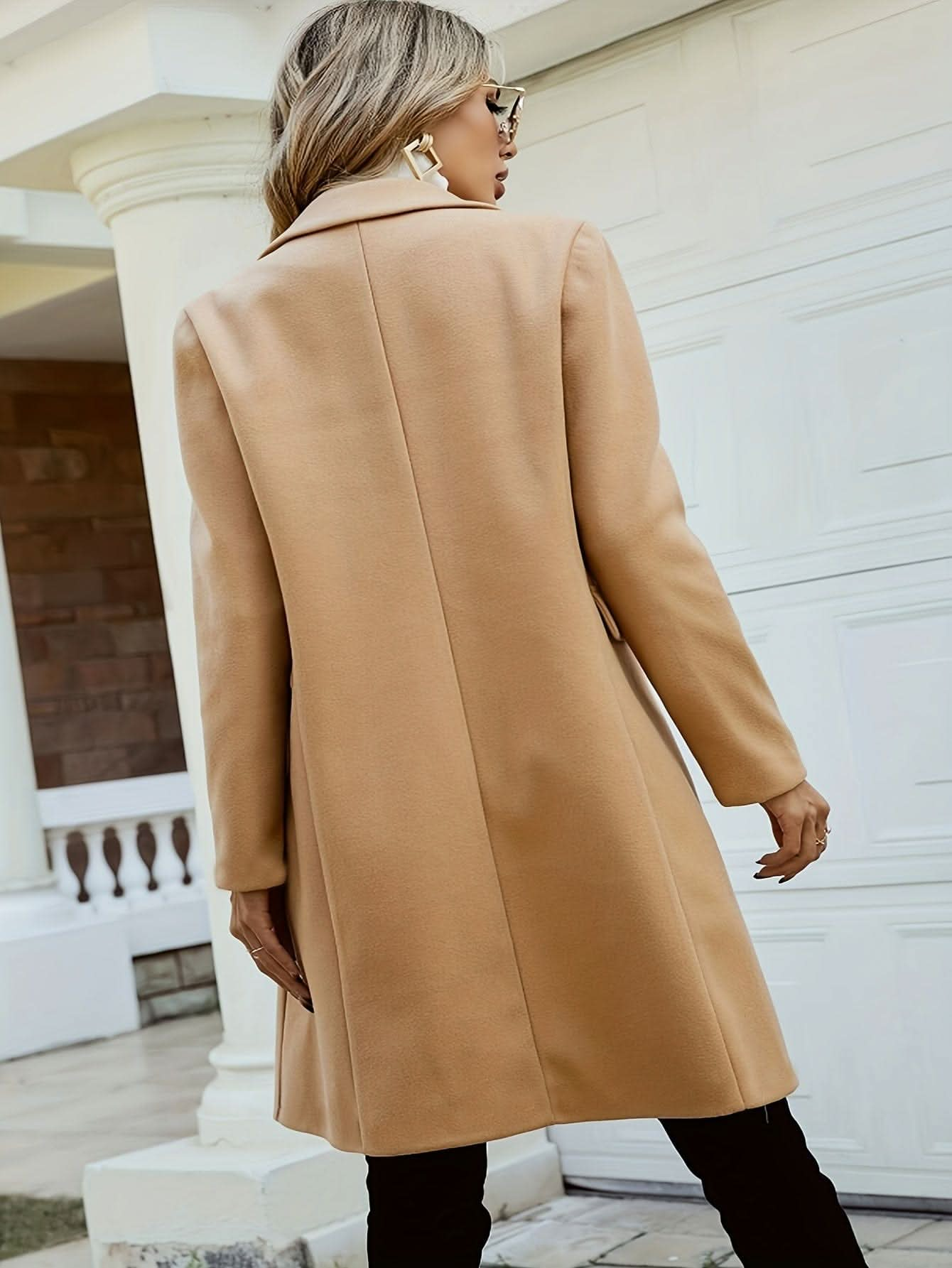 Elegant Womens WaterResistant DoubleBreasted Winter Overcoat - LustMia