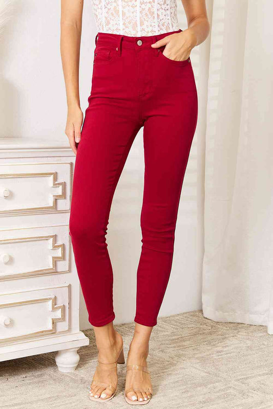 Judy Blue Full Size High Waist Tummy Control Skinny Jeans - LustMia