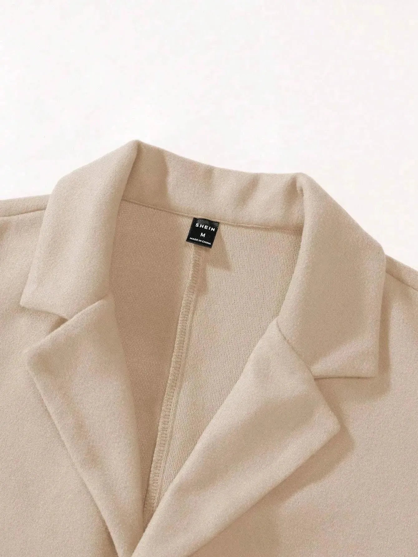 Manfinity Mode Men'S Shirt Collar Lapel Woolen Coat - LustMia