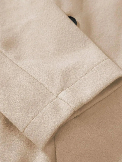 Manfinity Mode Men'S Shirt Collar Lapel Woolen Coat - LustMia