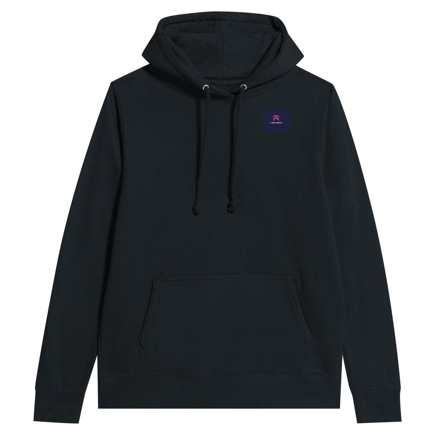 Premium Womens Pullover Hoodie Black - LustMia