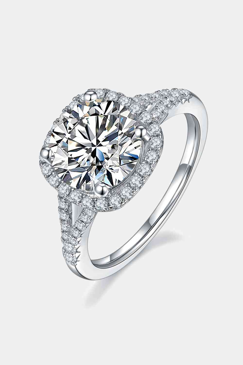 3 Carat Moissanite Halo Ring - LustMia