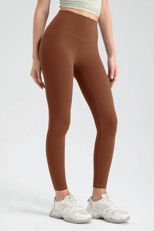 Wide Waistband High Waist Sport Leggings - LustMia