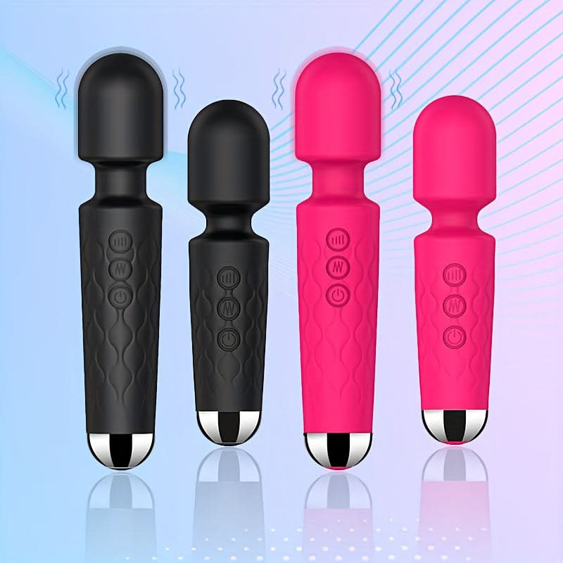 1pc AV Stick Vibrator Adult Sex Products, Women's Multi - functional USB Rechargeable Handheld Body Massager, Clitoral G - spot Vibrator Women's Sex Toy, 20 - frequency Strong Vibration Mini Flirting Massage Stick Masturbation Vibrator - LustMia