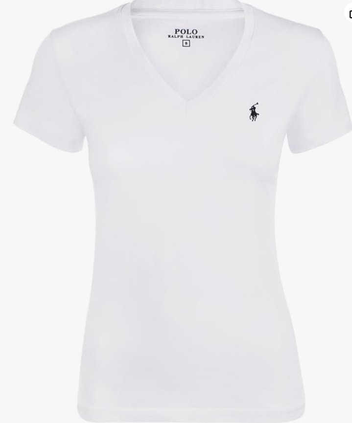 Polo RL Women's V - Neck Pony T-Shirt - LustMia