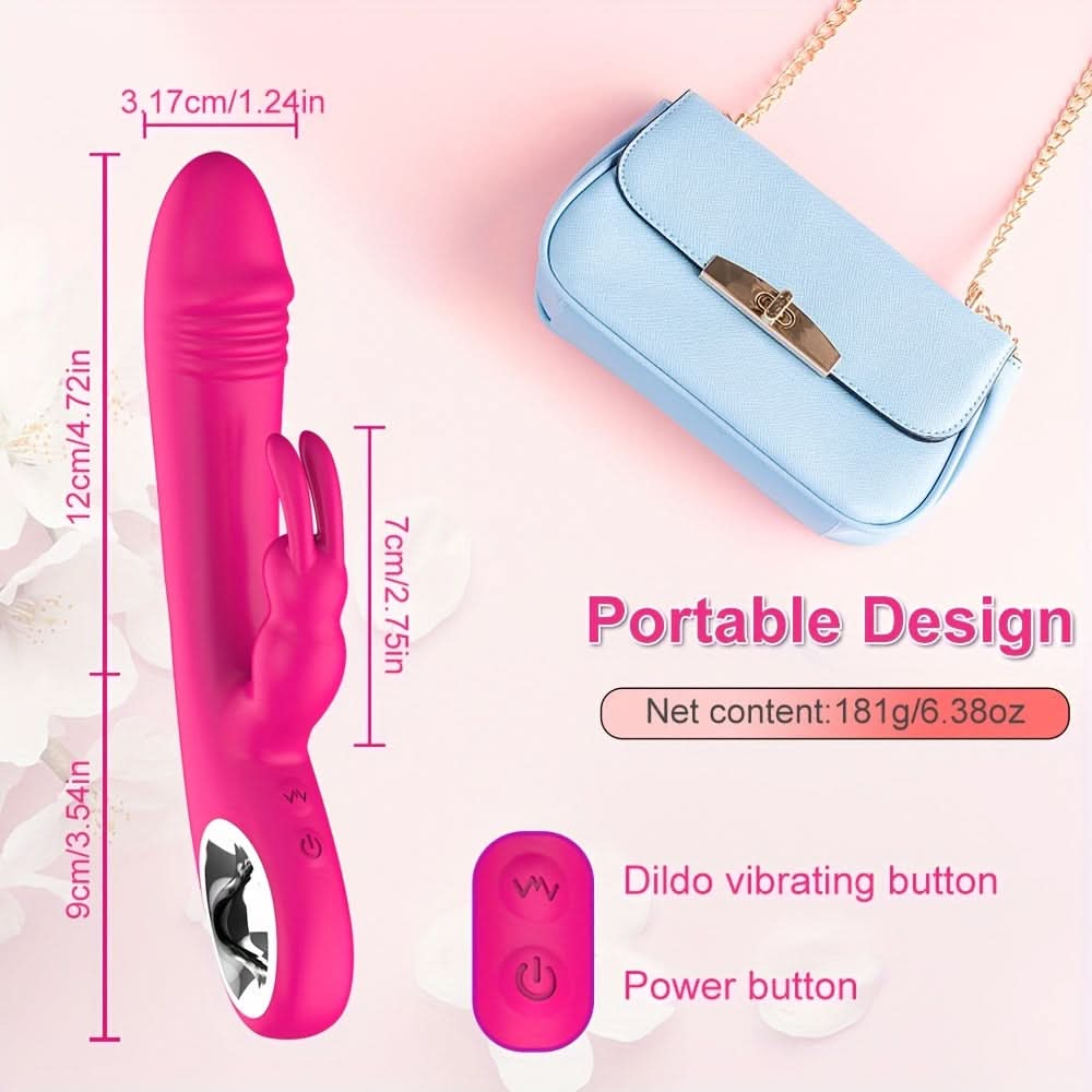 1pc Rabbit Vibrator G - spot Vibrating Massager 10 Frequency Strong Vibration Dual Head Simulation Dildo Clitoral Vaginal Stimulator Female Pleasure Flirting Sex Toys - LustMia