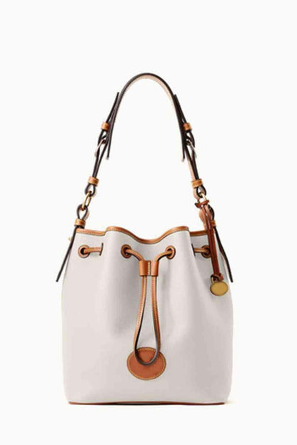 PU Drawstring Bucket Bag - LustMia