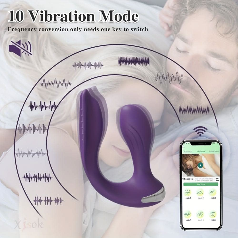 Wireless Remote Control Vibrating Anal Plug for Couples - LustMia