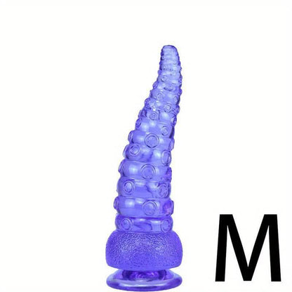 1pc High - quality Soft PVC Octopus Tentacle Butt Plug Dildo, Creative Shape Anal Plug With Powerful Suction Cup, Sex Toy For Men And Women - LustMia