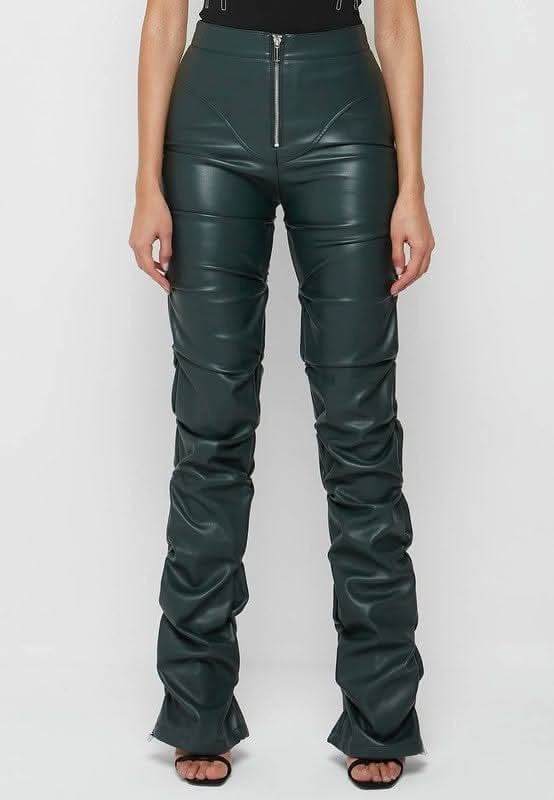 SEXY PU LEATHER PANTS - LustMia