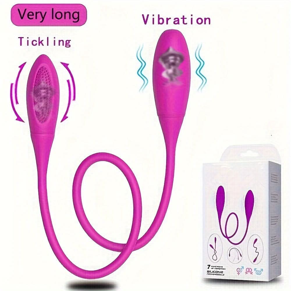 Double Head Vibrator Egg Toy Powerful G Spot Stimulator Vibrators Dildo Women Clitoris Plug Anal Soft Masturbator Sex Toys For Couple Women Men - LustMia