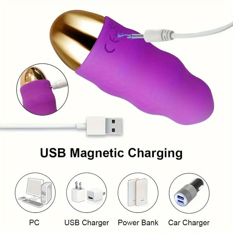 Rechargeable 12Mode Bullet Vibrator with Remote Control - LustMia