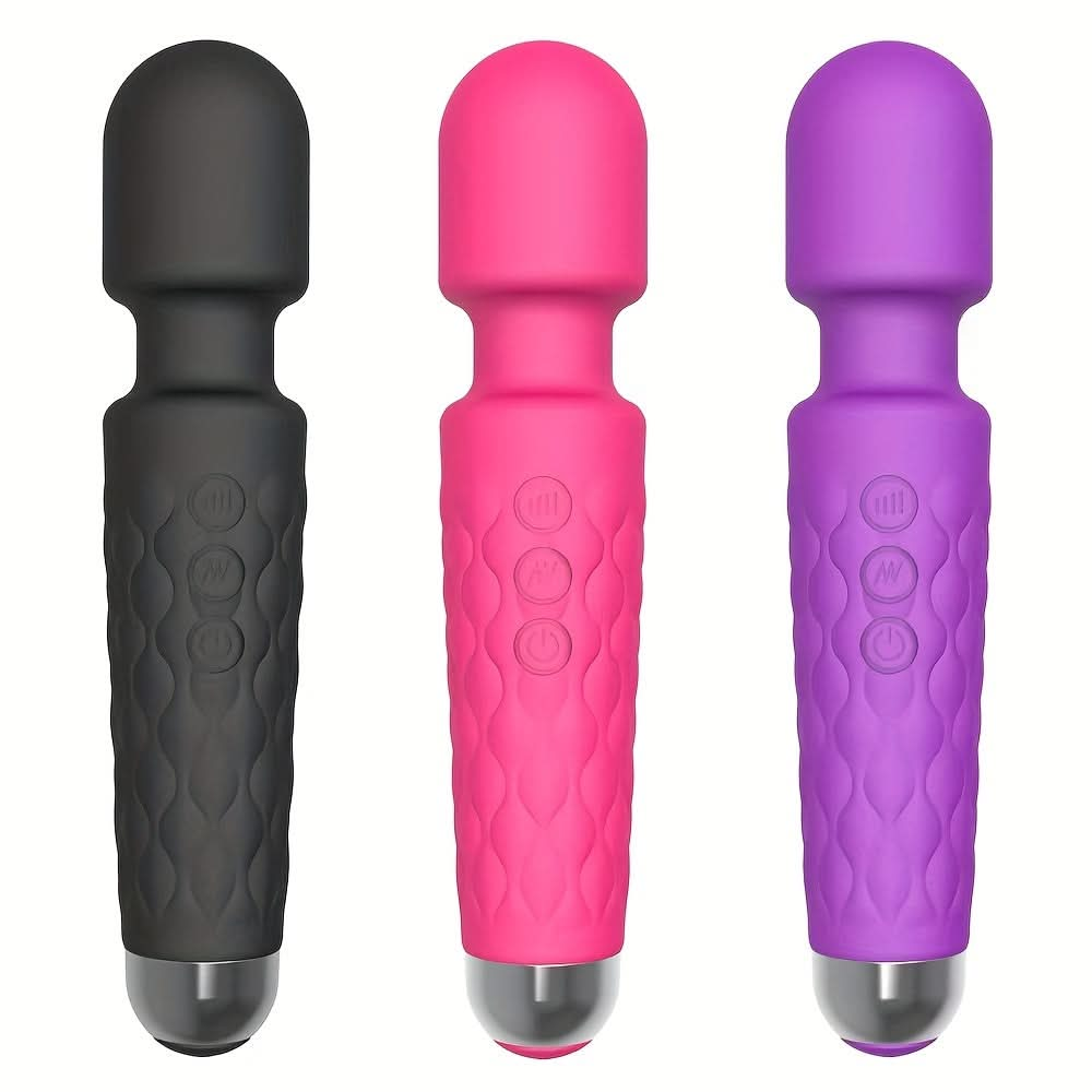 20 Frequency Strong Shock Vibrator: G Spot Stimulation, Multi - Functional Massage Stick, Clitoris Stimulator, AV Vibrator - Adult Sex Toys For Women & Men Couples - LustMia