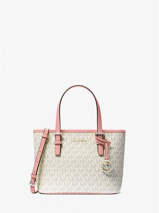 MICHAEL KORS Jet Set Travel Extra - Small Logo Top - Zip Tote Bag - LustMia