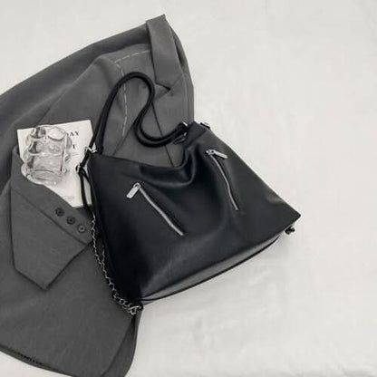 PU Leather Tote Bag - LustMia