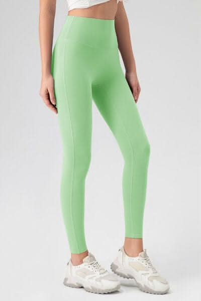 High Waist Skinny Active Pants - LustMia