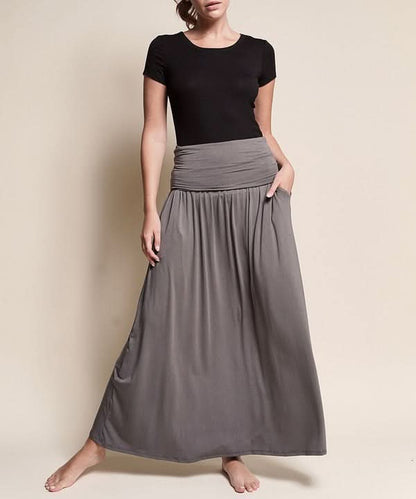 BAMBOO YOGA MAXI SKIRT - LustMia