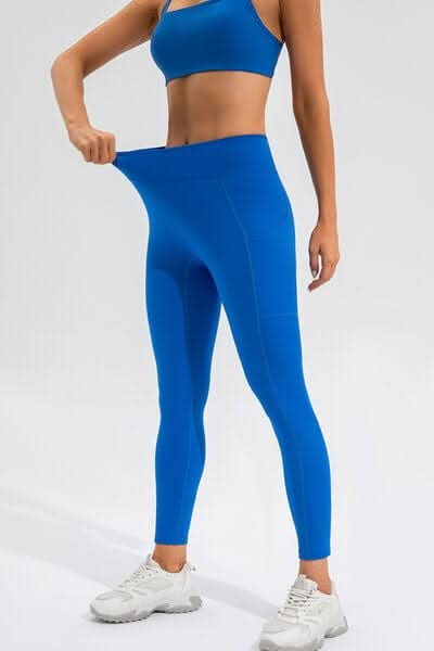 High Waist Active Leggings with Pockets - LustMia