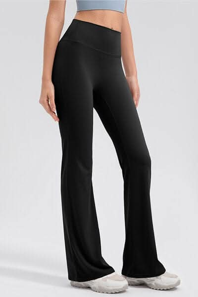 High Waist Straight Active Pants - LustMia