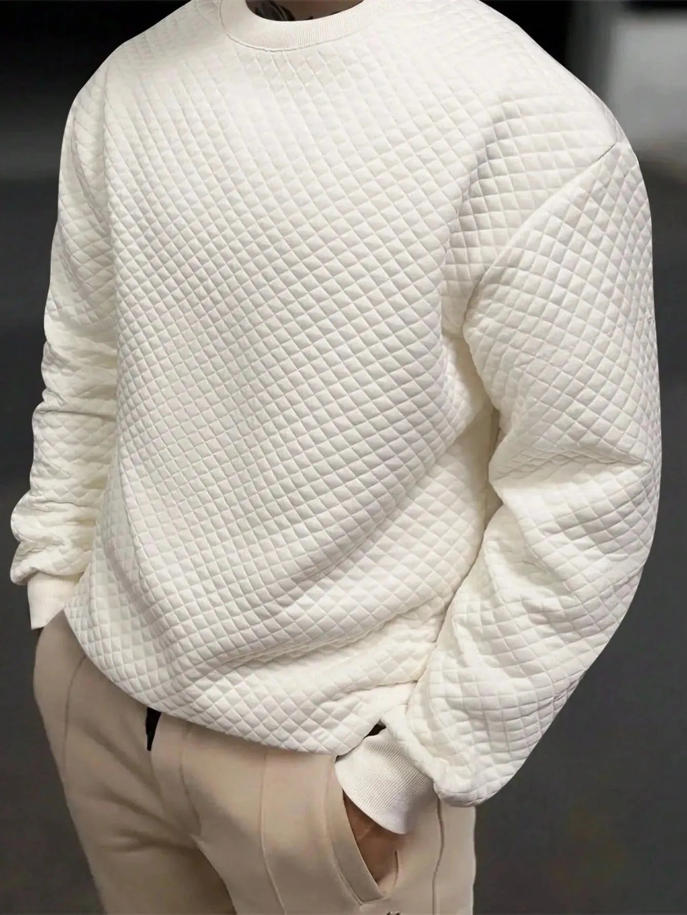 Manfinity Homme Men'S Drop Shoulder Sweatshirt - LustMia