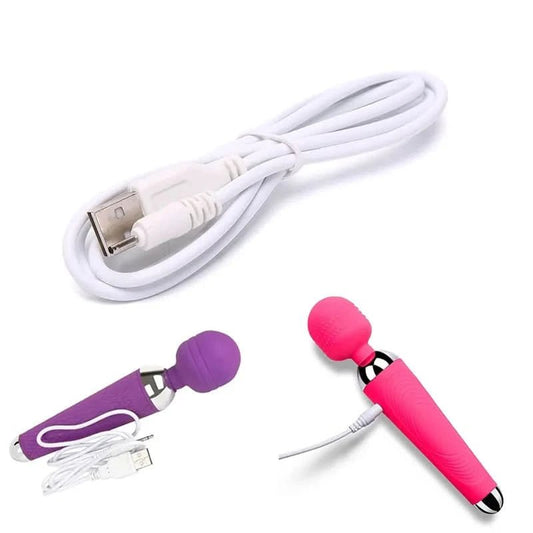 1m USB Charging Cable DC Vibrator Cable Cord Sex Products USB Power Supply Charger For Rechargeable Adult Toys - LustMia