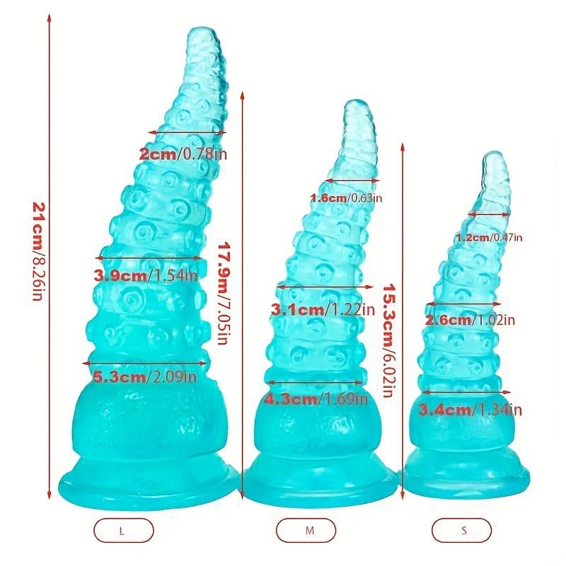 1pc High - quality Soft PVC Octopus Tentacle Butt Plug Dildo, Creative Shape Anal Plug With Powerful Suction Cup, Sex Toy For Men And Women - LustMia