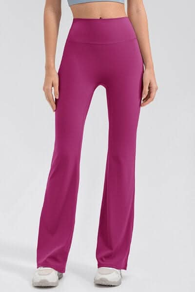 High Waist Straight Active Pants - LustMia