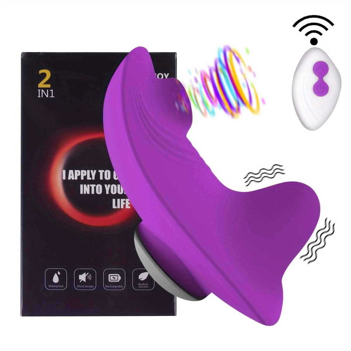 RemoteControlled Wearable Butterfly Vibrator with Discreet Design - LustMia