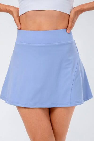 High Waist Pleated Active Skirt - LustMia