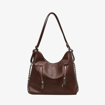 PU Leather Tote Bag - LustMia