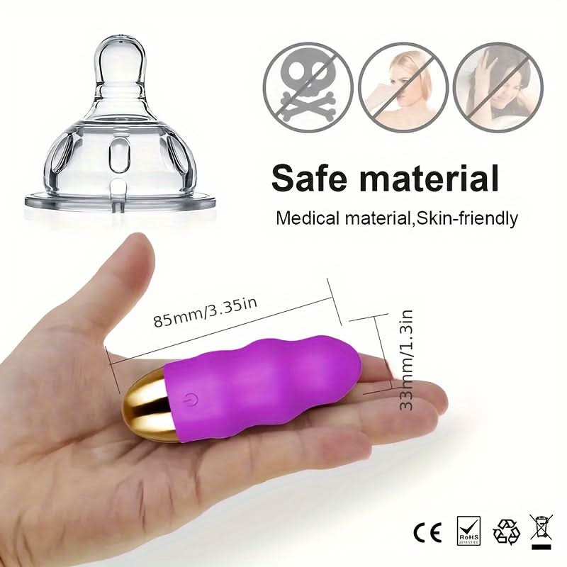 12Mode Rechargeable Bullet Vibrator with Remote Control - LustMia