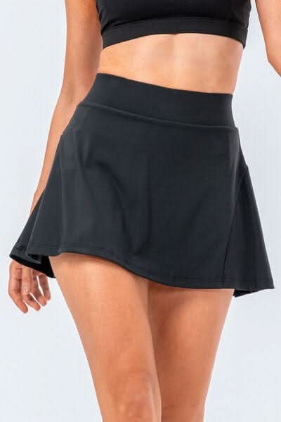 High Waist Pleated Active Skirt - LustMia