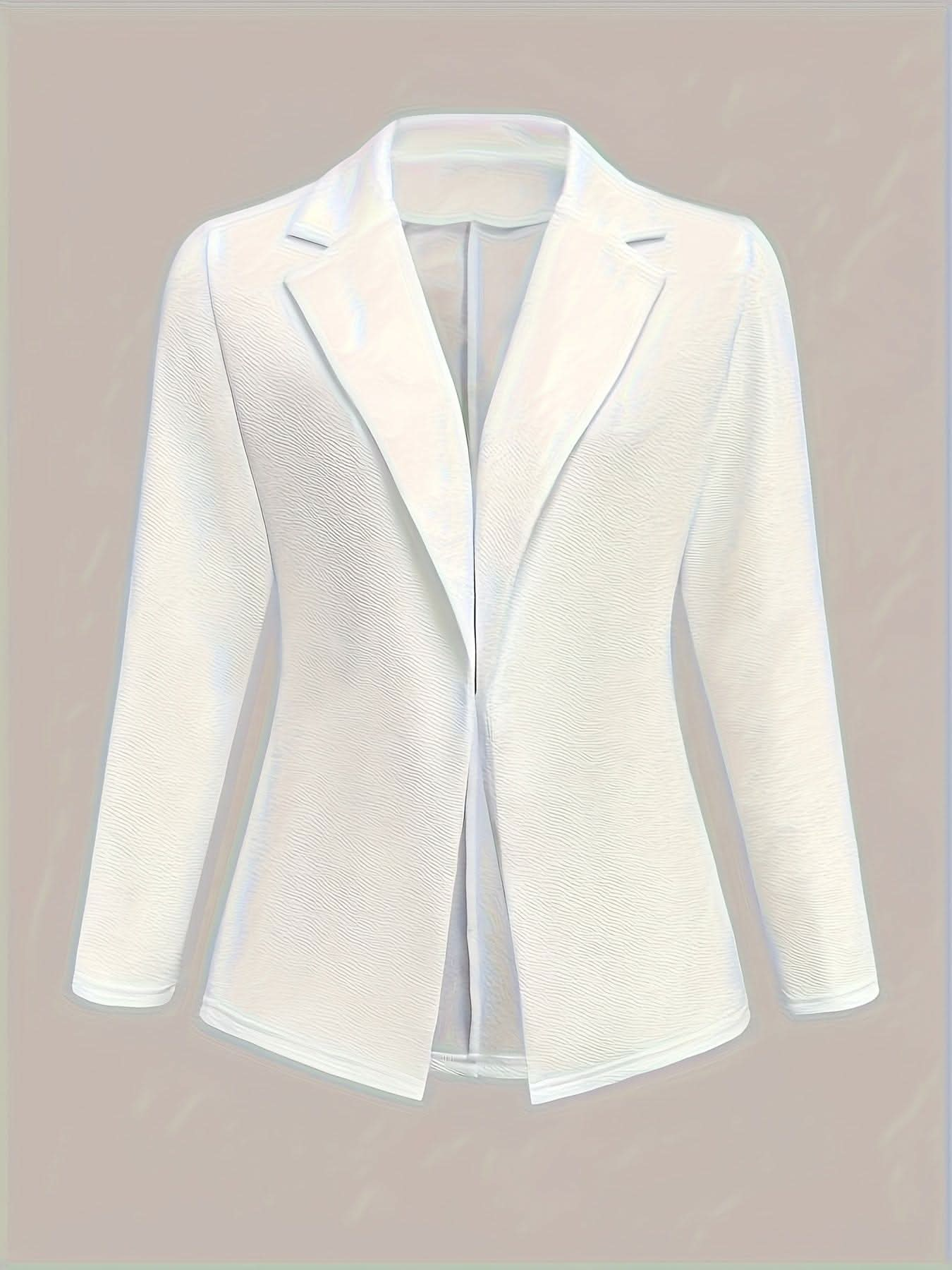 Elegant Womens SingleBreasted Long Sleeve Blazer - by Lustmia - LustMia