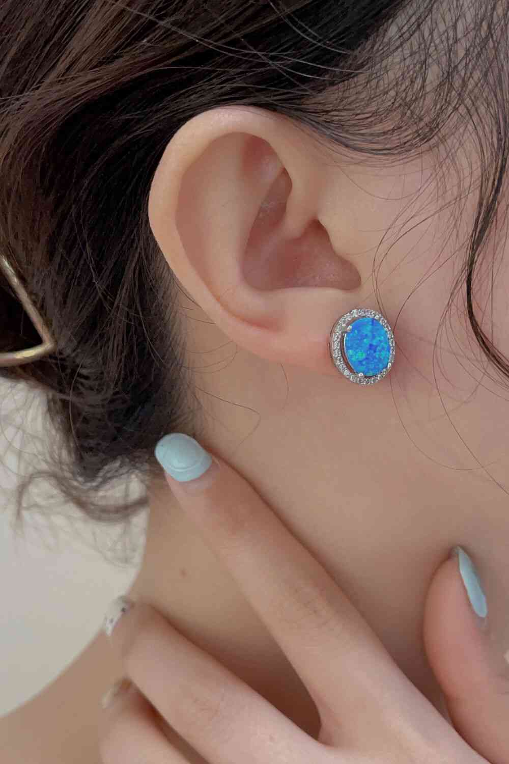 Opal Round Earrings - LustMia