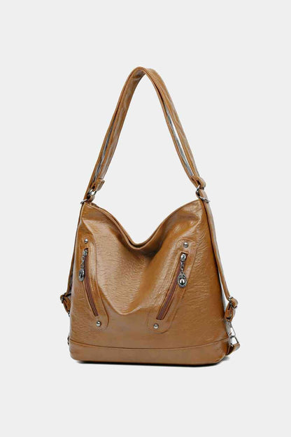 PU Leather Shoulder Bag - LustMia