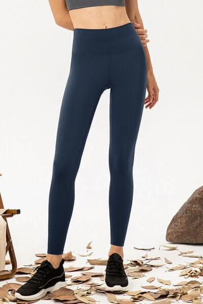 High Waist Skinny Active Pants - LustMia