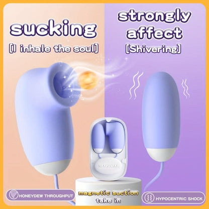 Silent Strong 2in1 Vibrator with 12 Modes - LustMia